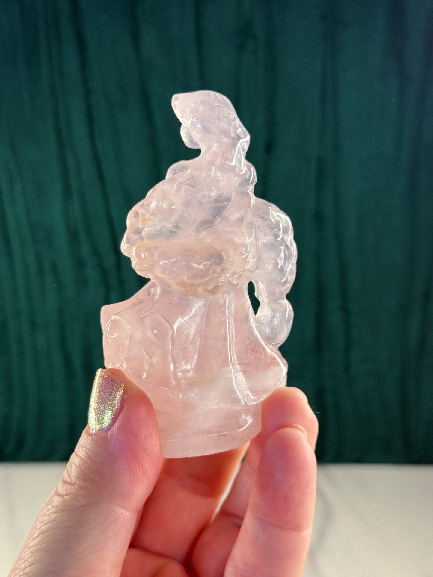 Intuitively Chosen Rose Quartz Rapunzel