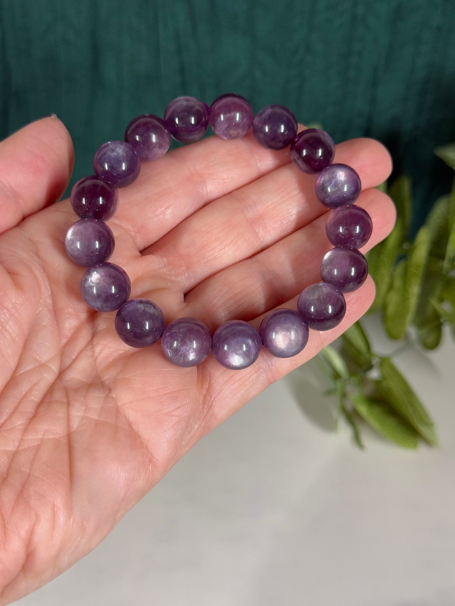 Bracelet - HQ Lepidolite 10mm