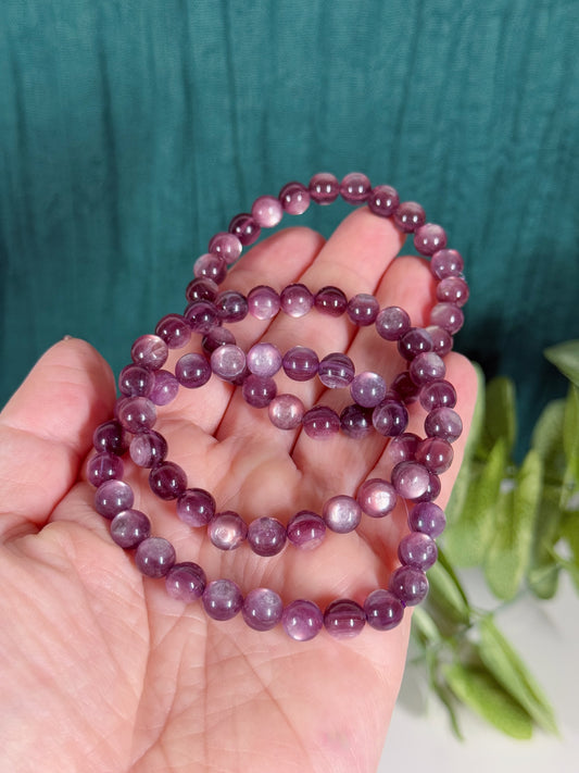 Bracelet - HQ Lepidolite 6mm