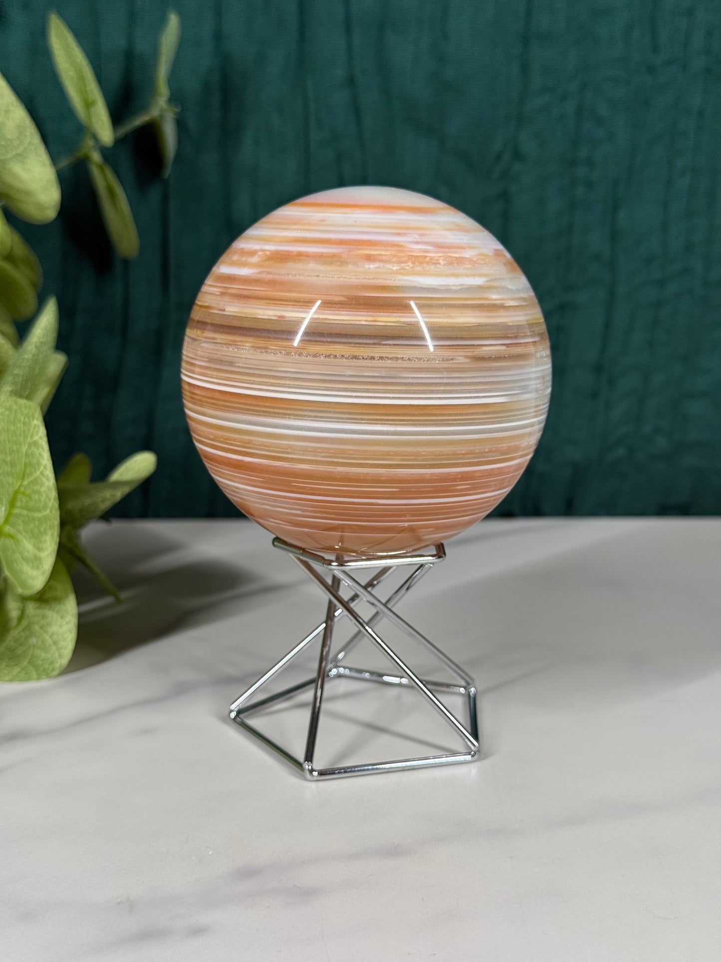 Banded Carnelian Sphere