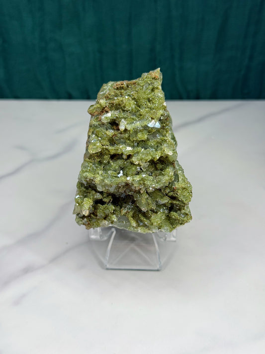 Forest Epidote with Quartz