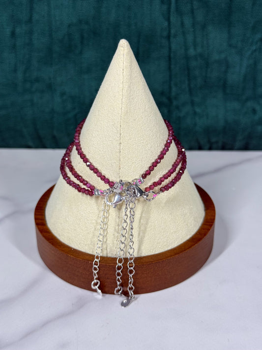 Bracelet - Faceted Garnet