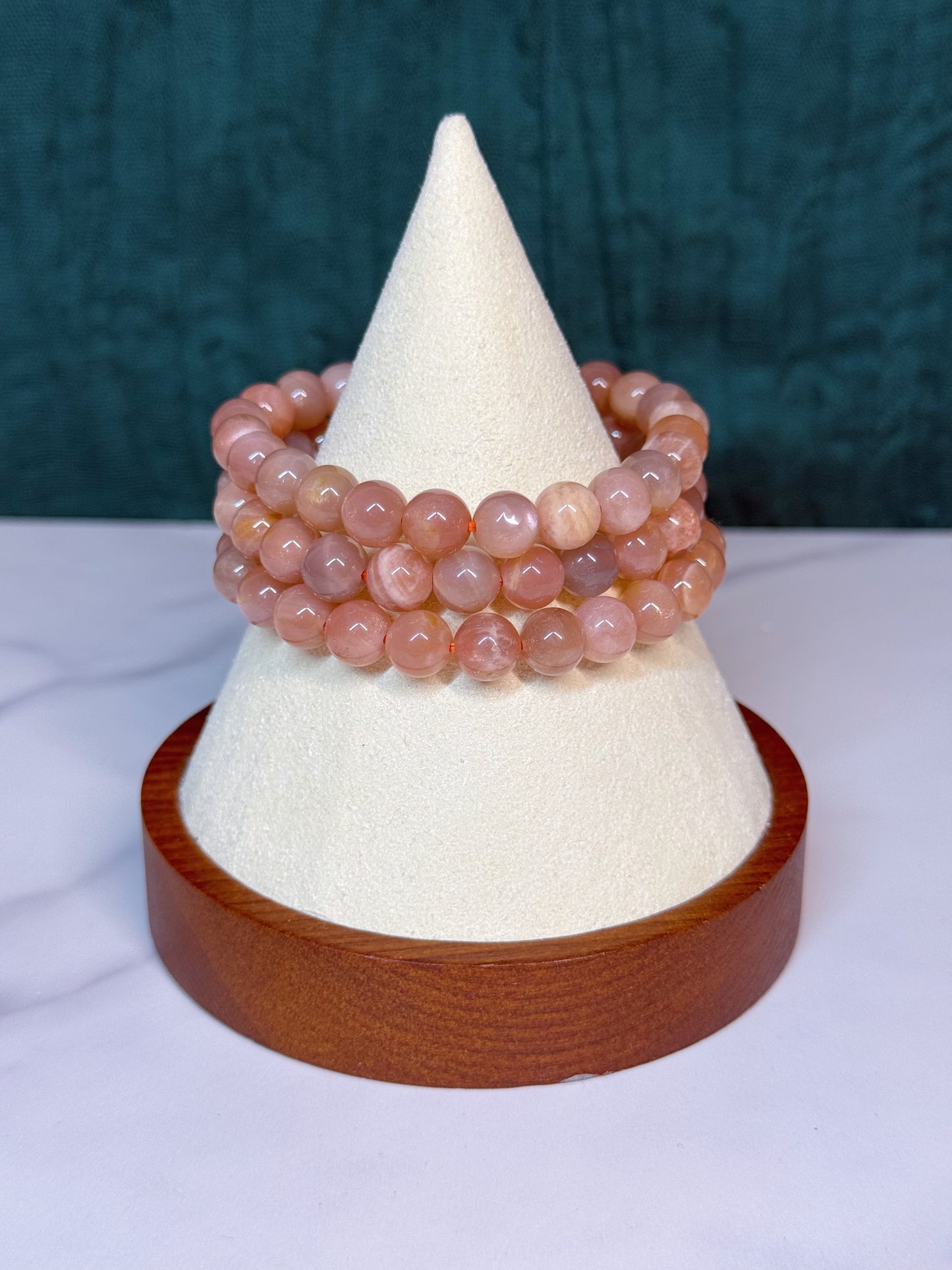 Bracelet - Peach Moonstone