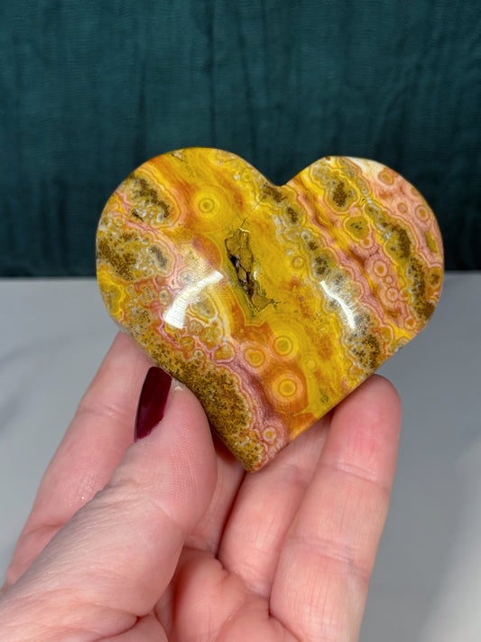 Ocean Jasper Heart