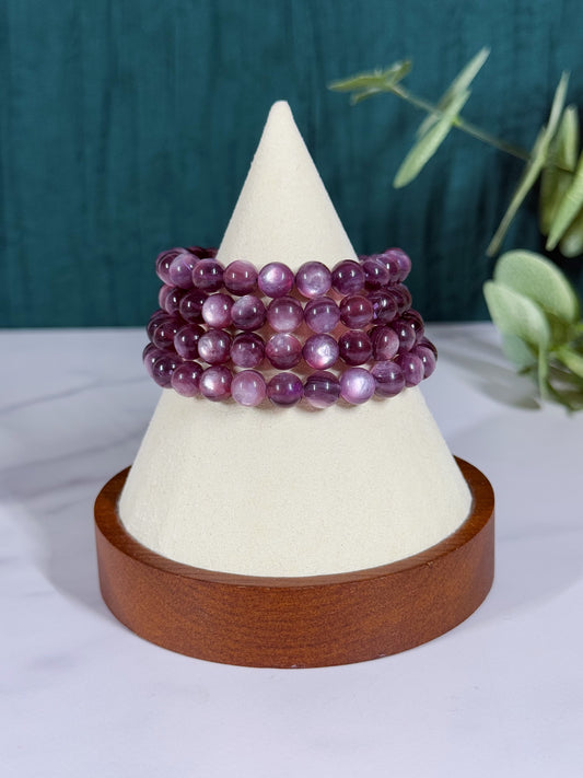 Bracelet - HQ Lepidolite 6mm