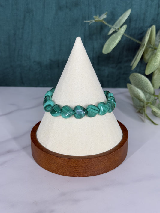 Bracelet - Malachite Heart