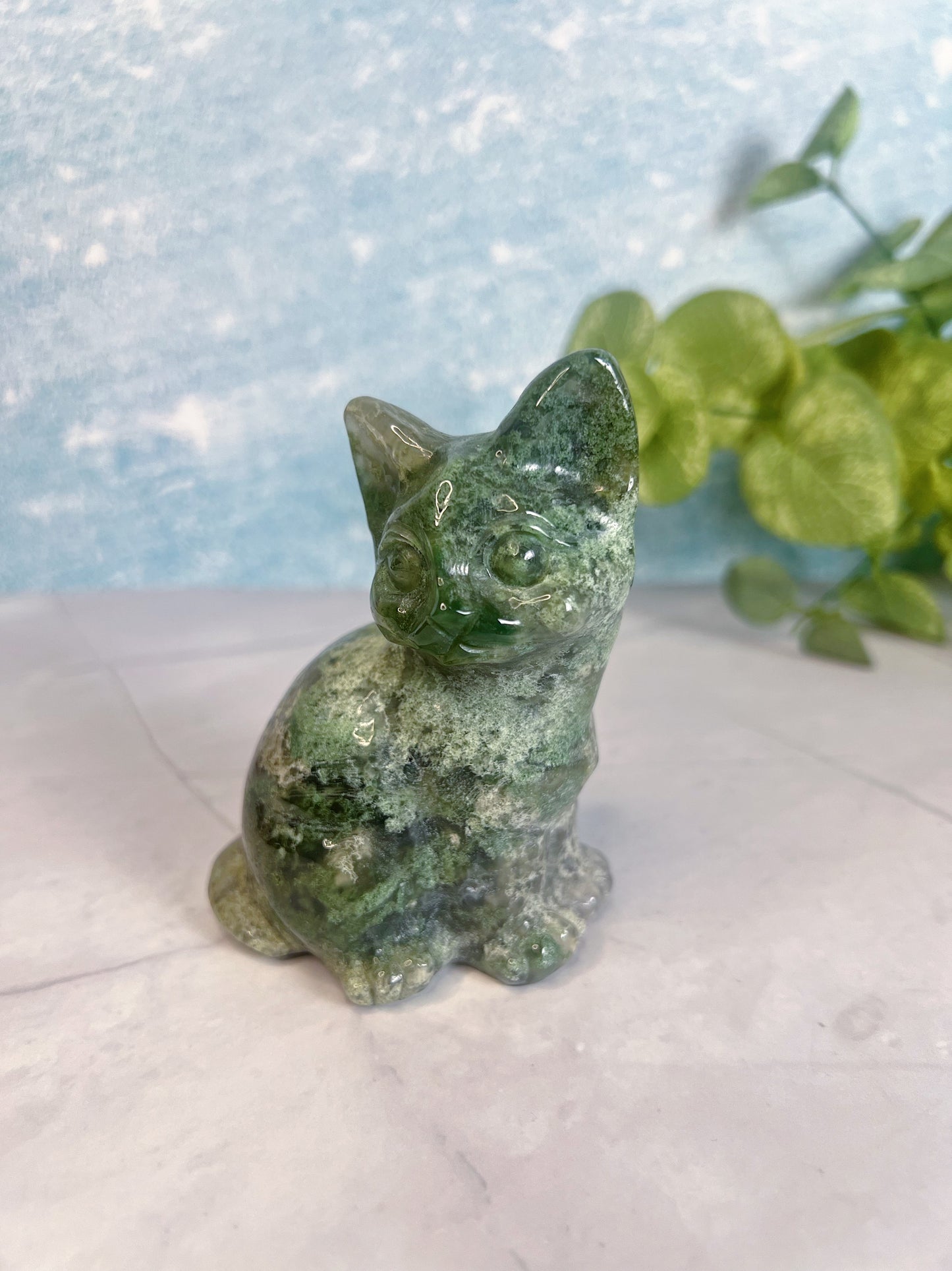 Moss Agate Kitty