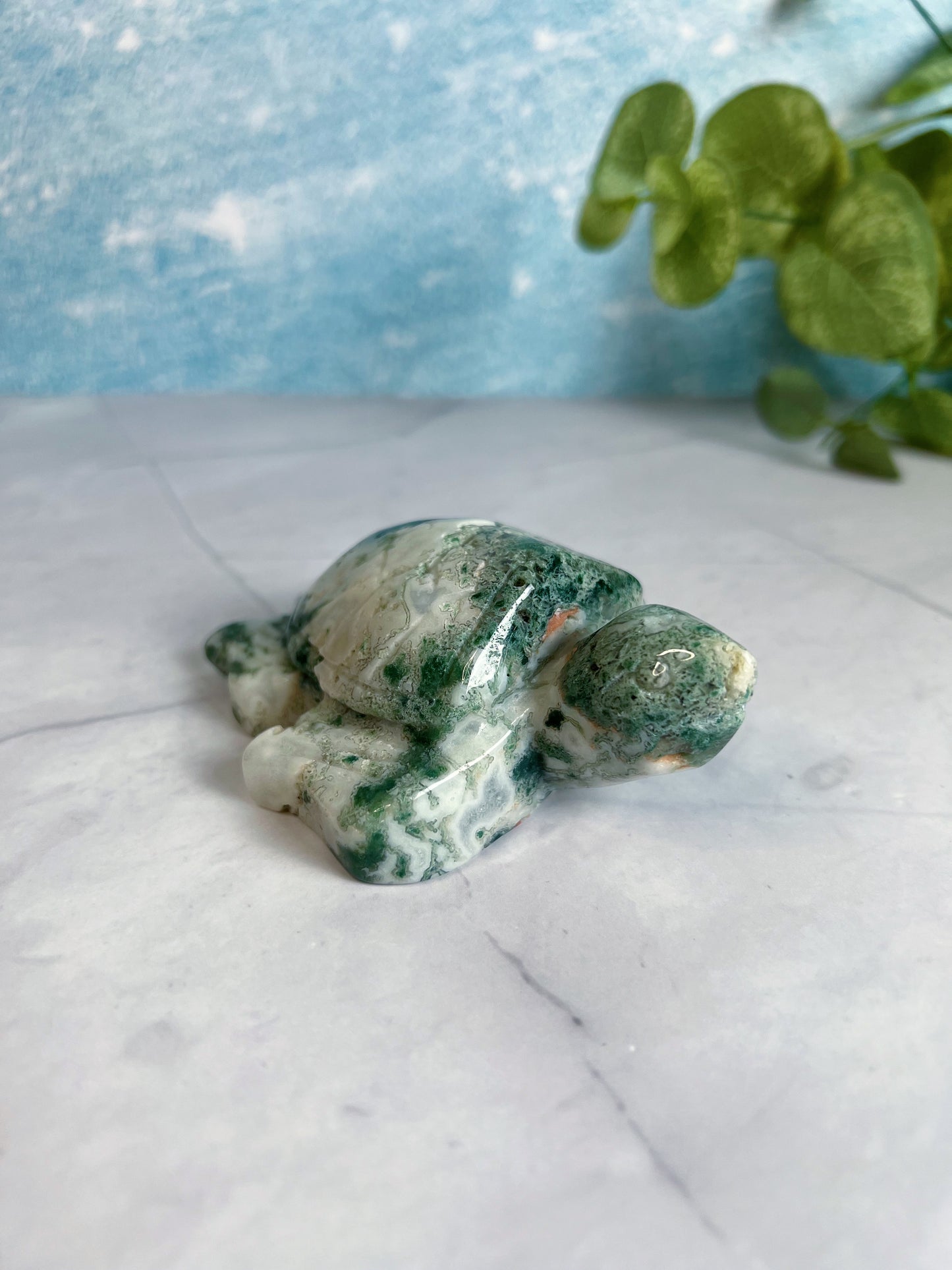 Moss Agate Turtle
