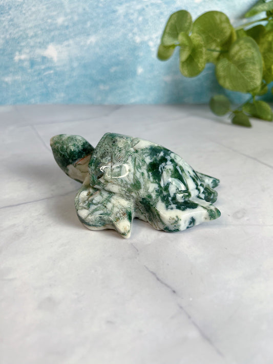 Moss Agate Turtle