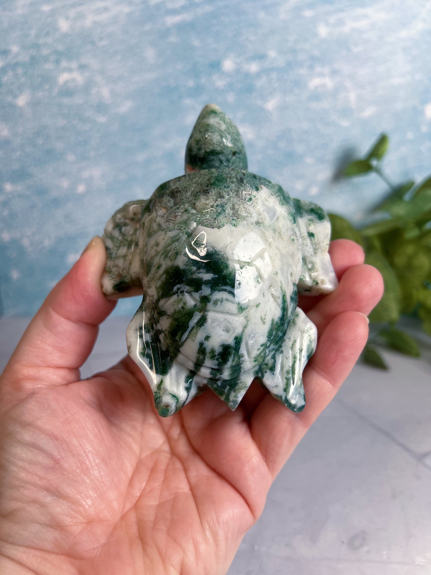 Moss Agate Turtle