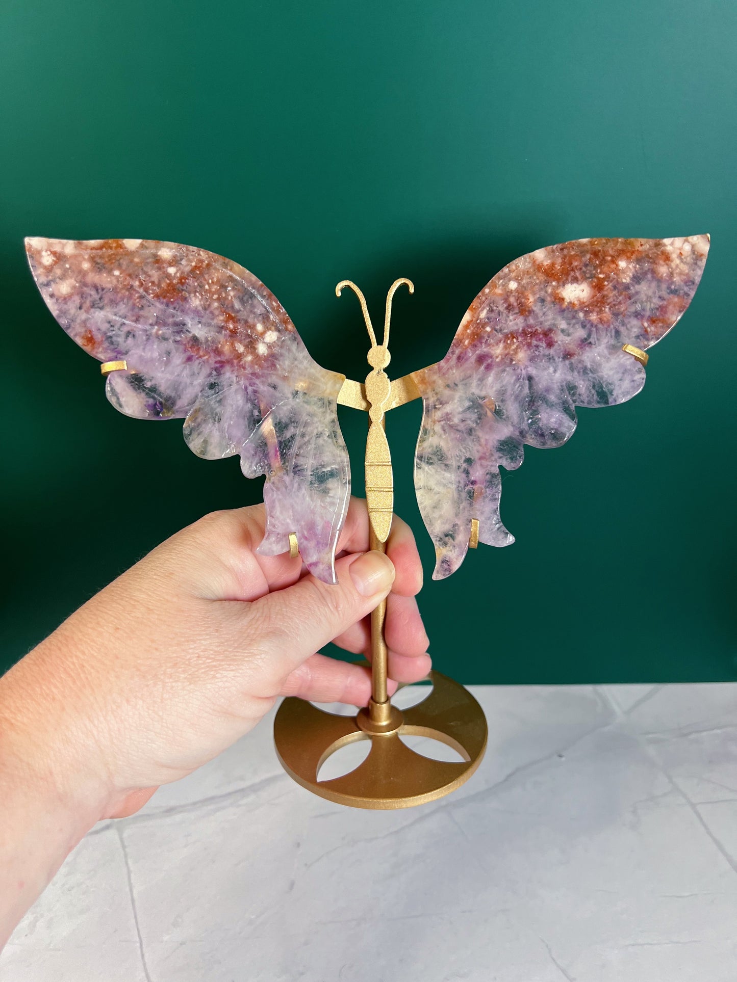 Purple Amethyst Butterfly