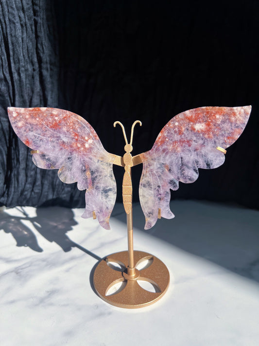 Purple Amethyst Butterfly