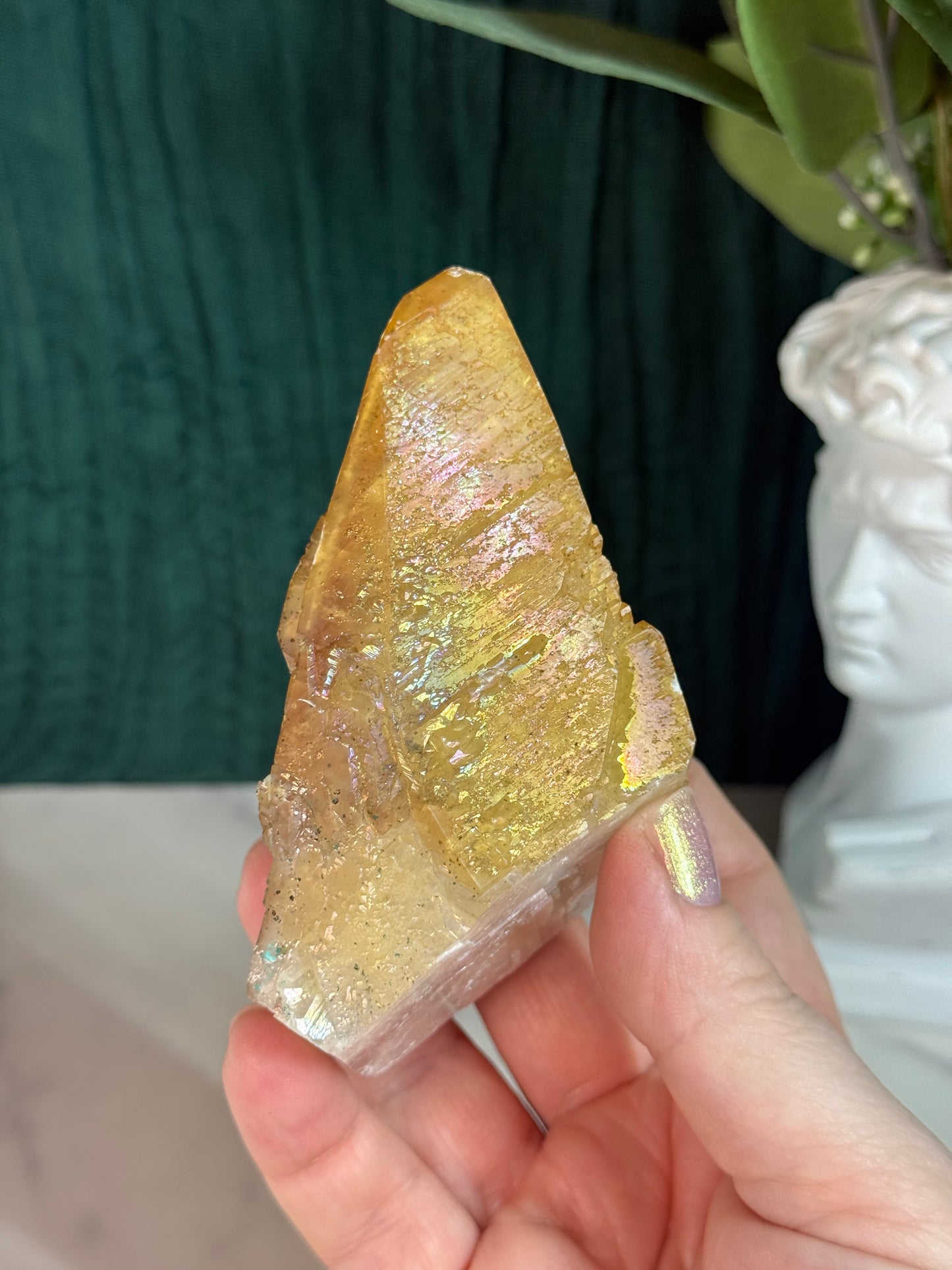 Iridescent Dogtooth Calcite