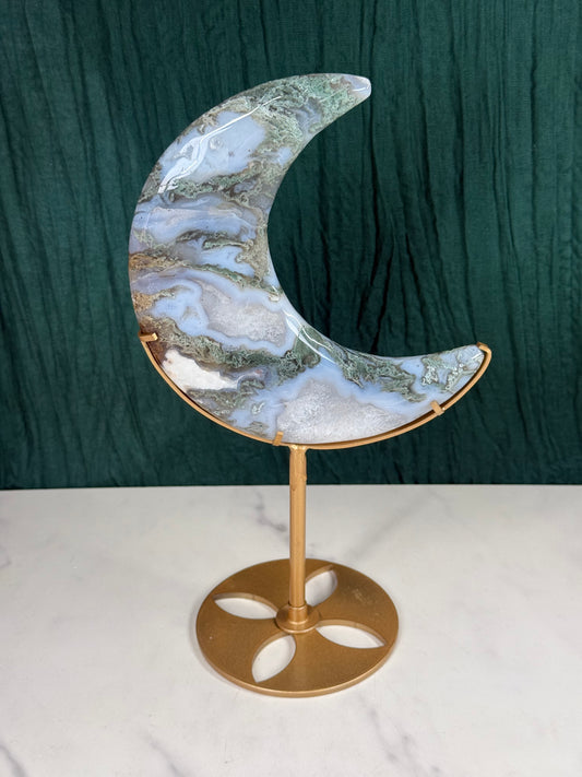 Moss Agate Moon