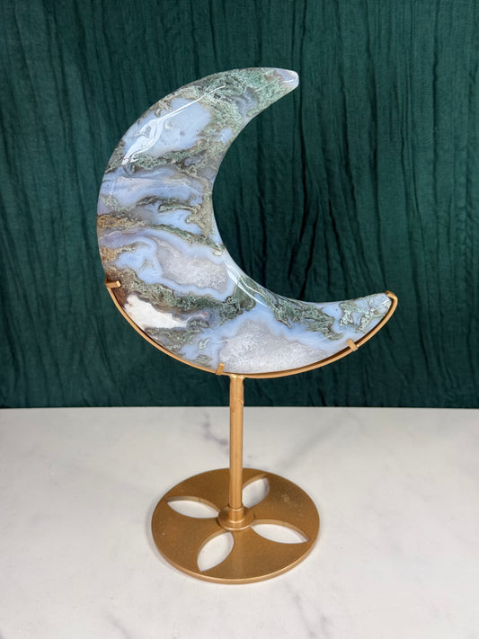 Moss Agate Moon