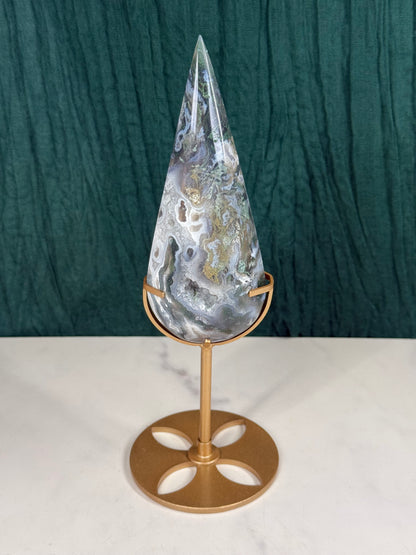 Moss Agate Teardrop