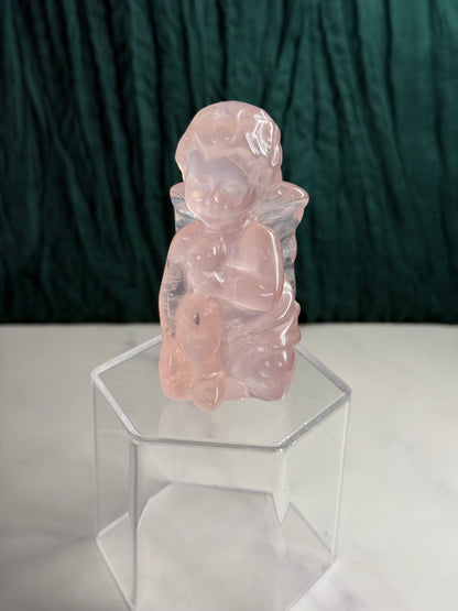 Rose Quartz Cherubs
