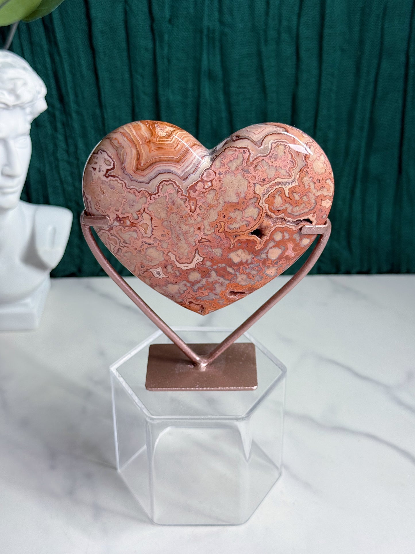 Pink Crazy Lace Heart