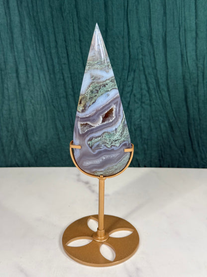 Moss Agate Teardrop