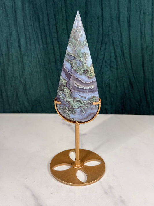 Moss Agate Teardrop