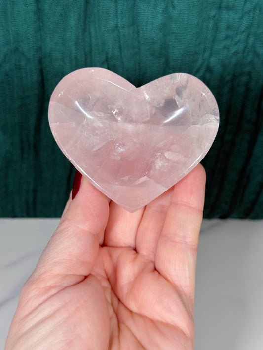 Rose Quartz Heart Bowl