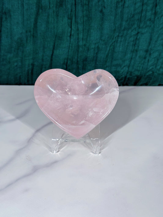 Rose Quartz Heart Bowl