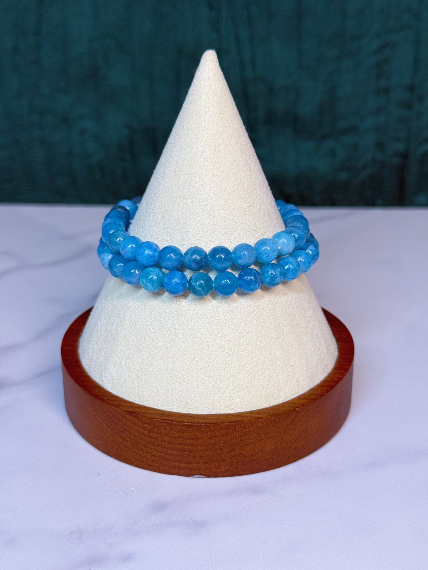 Bracelet - Blue Apatite