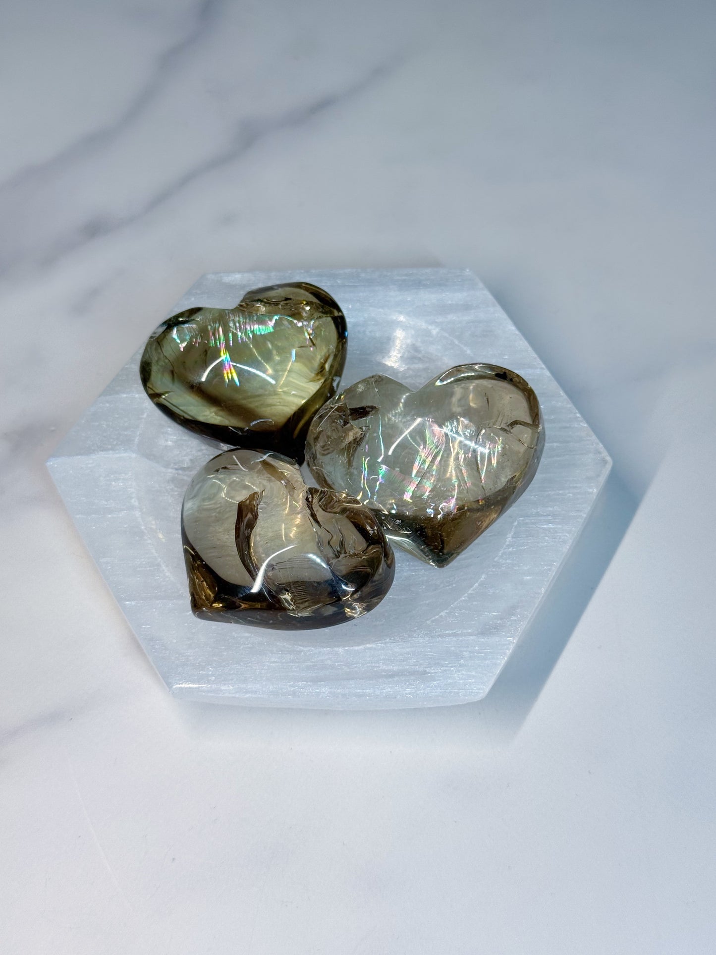 Smokey Quartz Heart - Intuitively Chosen