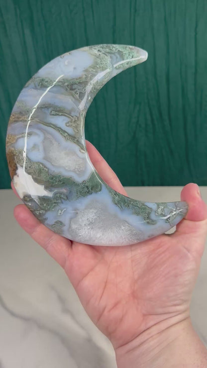 Moss Agate Moon