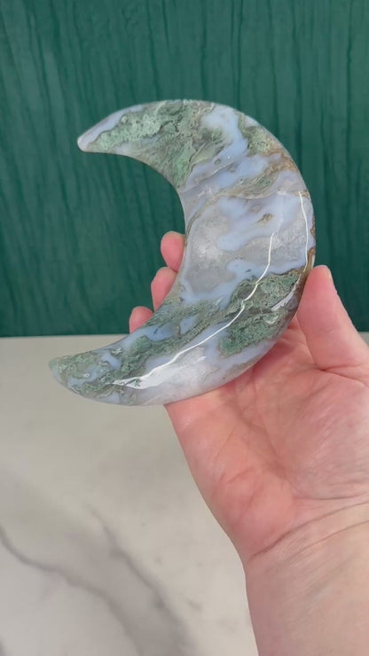 Moss Agate Moon