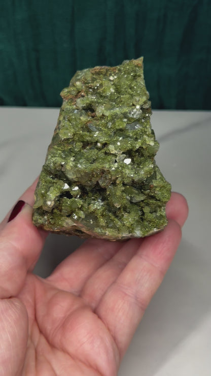 Forest Epidote with Quartz